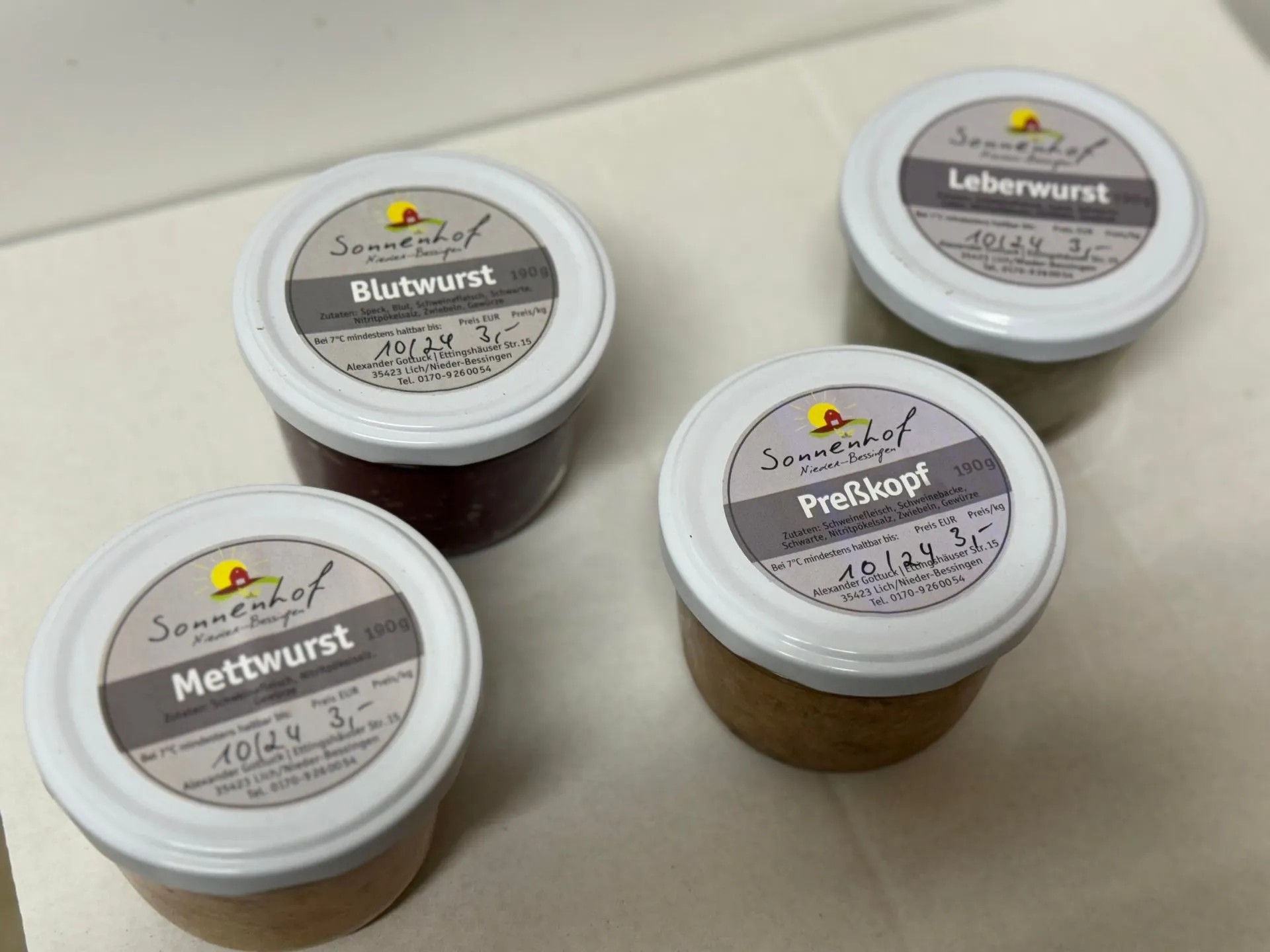 Glaswurst aus der Region